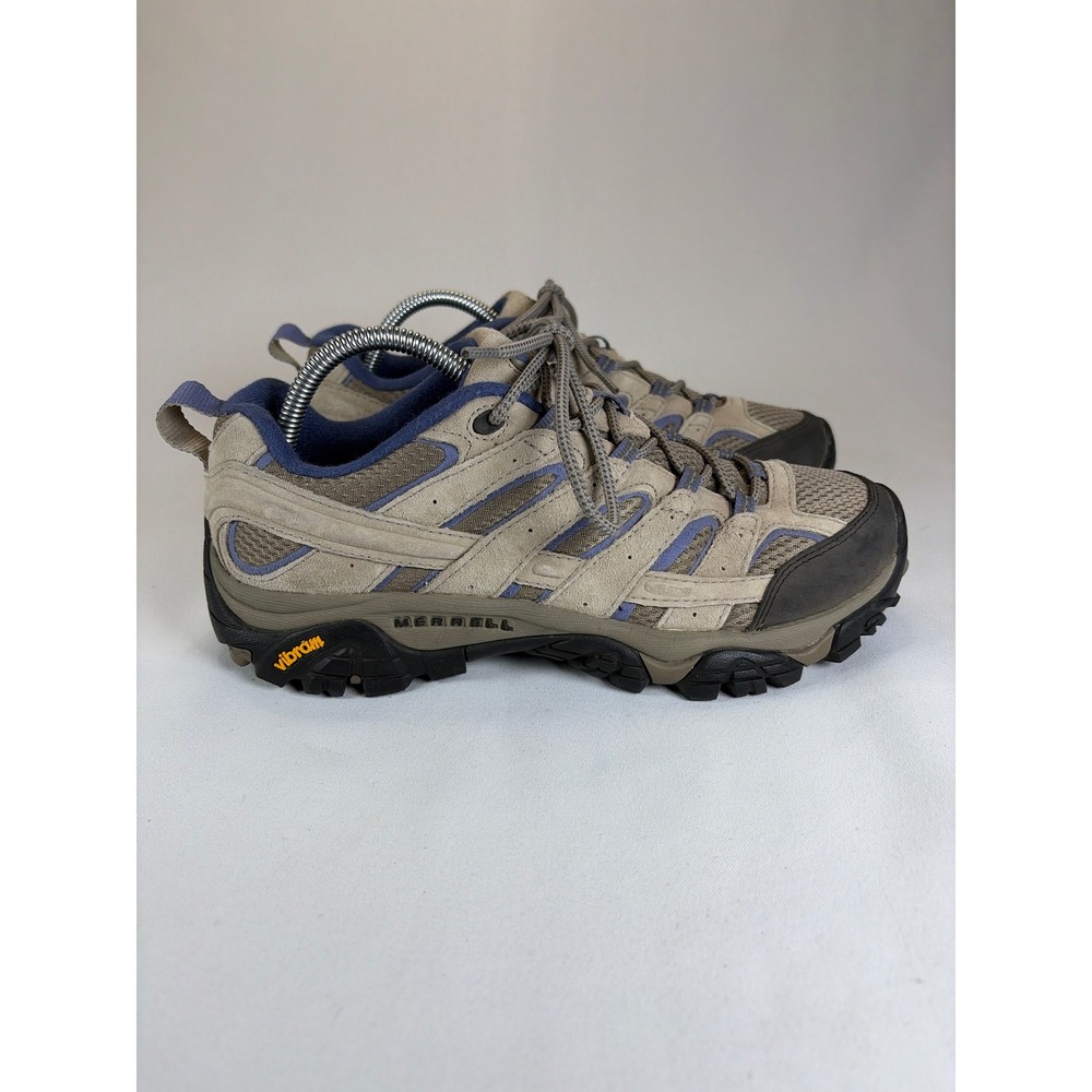 Merrell Moab 2 Vent Hiking Shoes Womens 10 Taupe Purple J06018 Vibram Sole